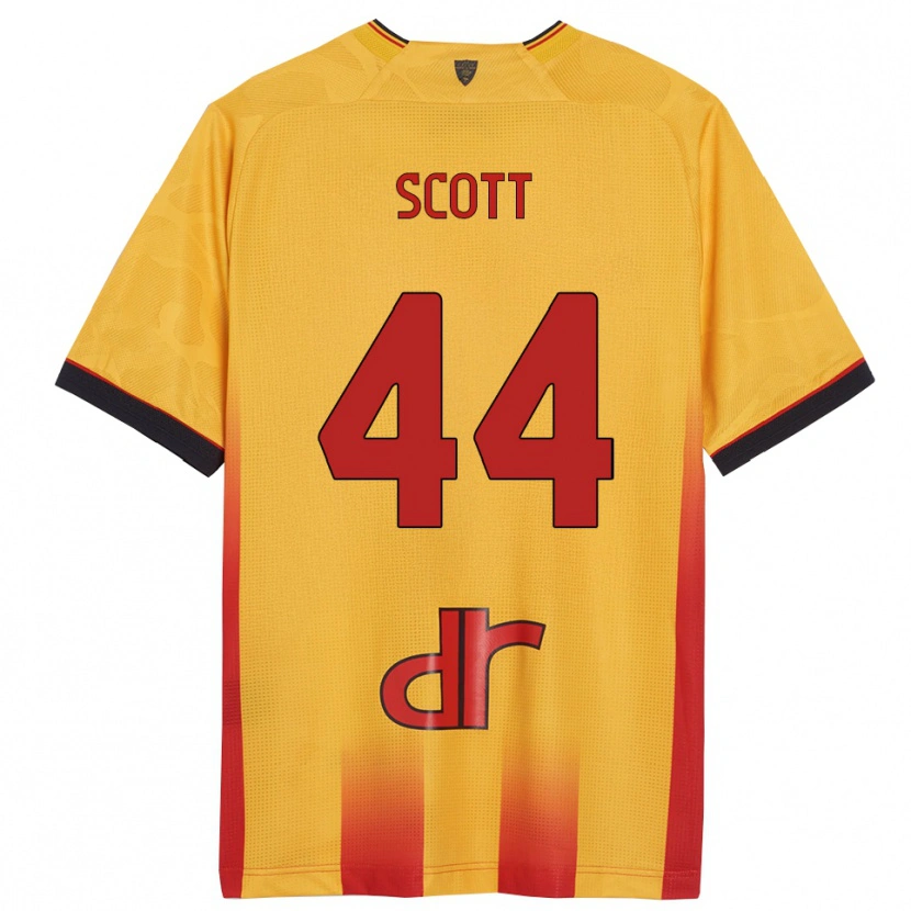 Danxen Dames Elijah Scott #44 Geel Oranje Thuisshirt Thuistenue 2025/26 T-Shirt