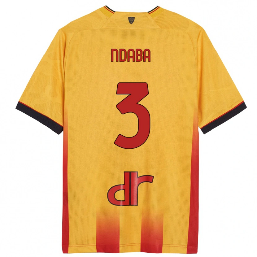 Danxen Dames Corrie Ndaba #3 Geel Oranje Thuisshirt Thuistenue 2025/26 T-Shirt