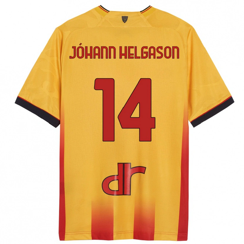 Danxen Dames Thórir Jóhann Helgason #14 Geel Oranje Thuisshirt Thuistenue 2025/26 T-Shirt