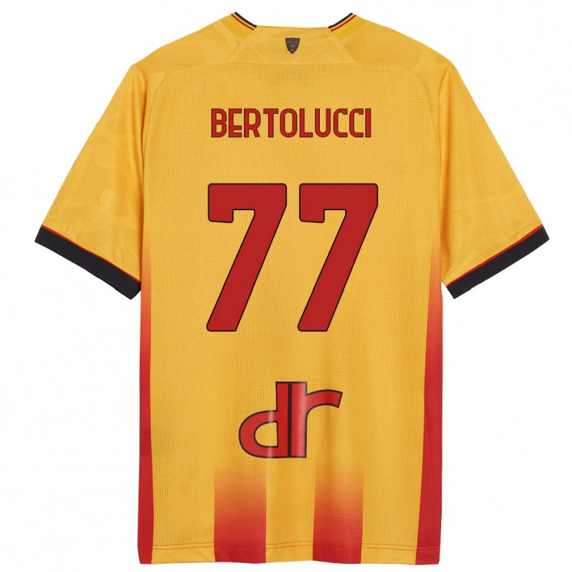 Danxen Dames Sandro Bertolucci #77 Geel Oranje Thuisshirt Thuistenue 2025/26 T-Shirt