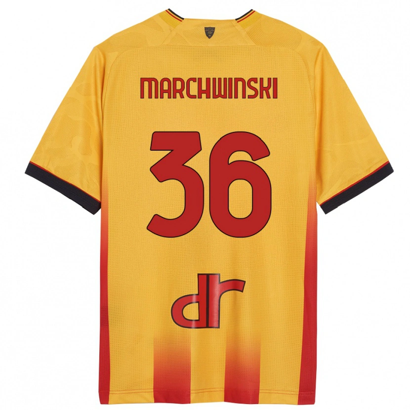 Danxen Dames Filip Marchwinski #36 Geel Oranje Thuisshirt Thuistenue 2025/26 T-Shirt
