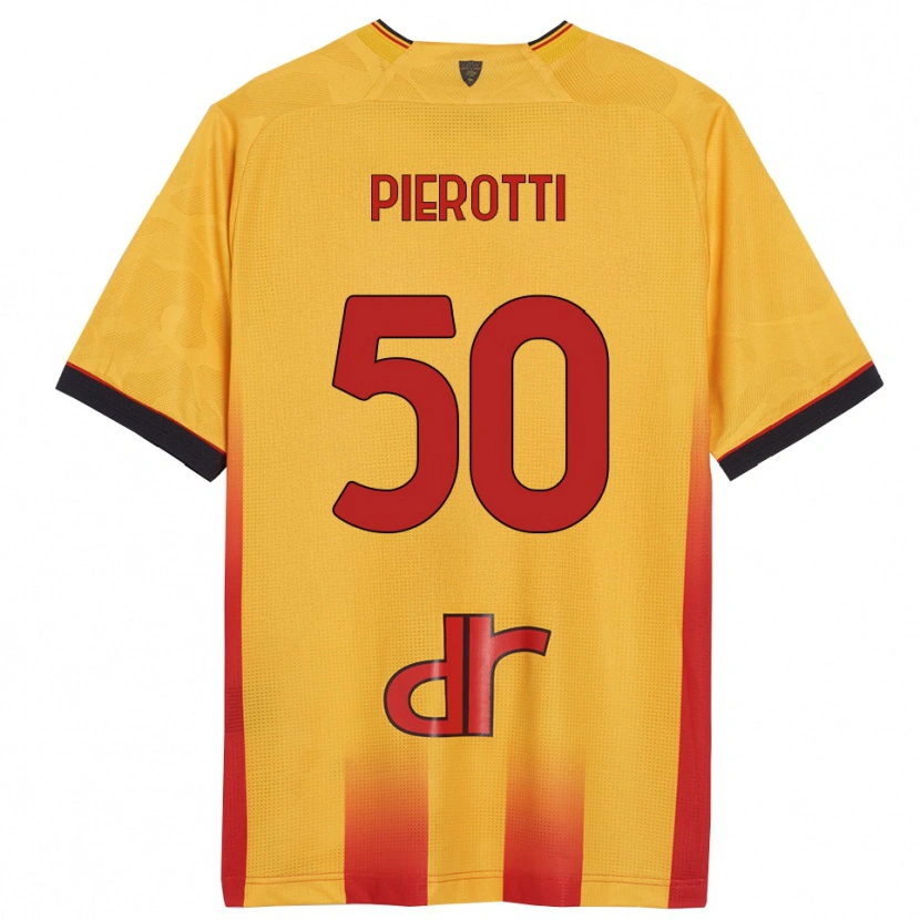Danxen Dames Santiago Pierotti #50 Geel Oranje Thuisshirt Thuistenue 2025/26 T-Shirt
