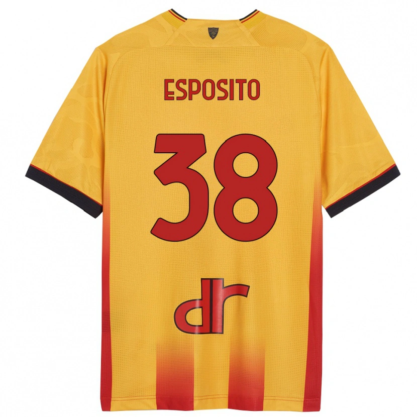 Danxen Dames Pasquale Esposito #38 Geel Oranje Thuisshirt Thuistenue 2025/26 T-Shirt