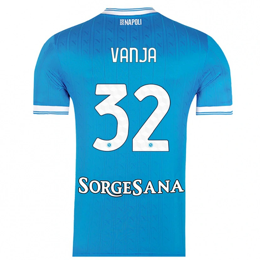 Danxen Dames Vanja Milinković-Savić #32 Hemelblauw Wit Thuisshirt Thuistenue 2025/26 T-Shirt
