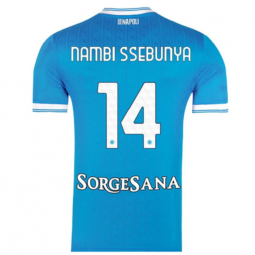Danxen Dames Violah Nambi Ssebunya #14 Hemelblauw Wit Thuisshirt Thuistenue 2025/26 T-Shirt