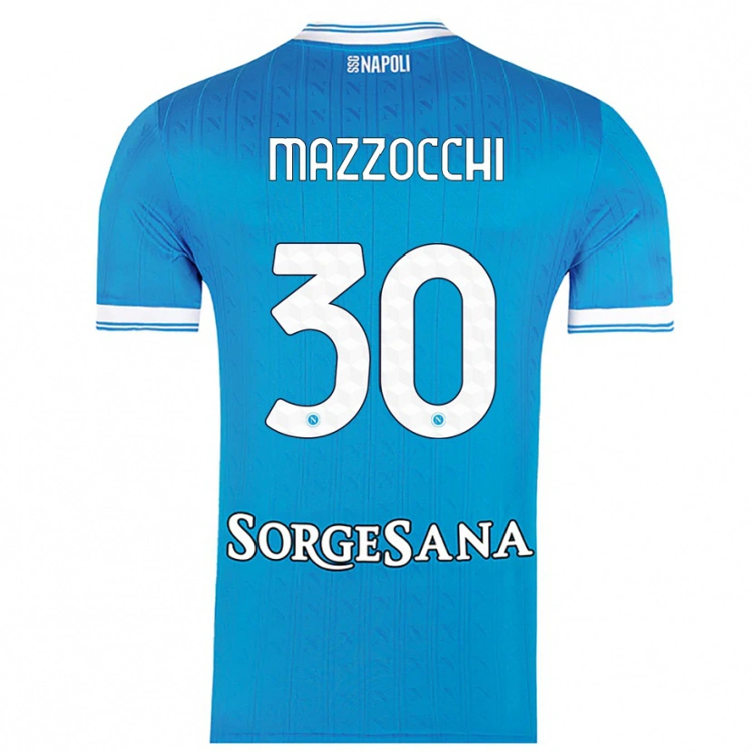 Danxen Dames Pasquale Mazzocchi #30 Hemelblauw Wit Thuisshirt Thuistenue 2025/26 T-Shirt