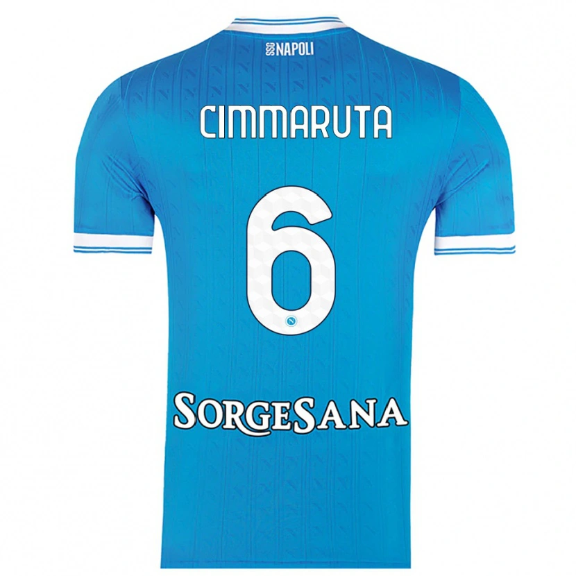 Danxen Dames Antonio Cimmaruta #6 Hemelblauw Wit Thuisshirt Thuistenue 2025/26 T-Shirt