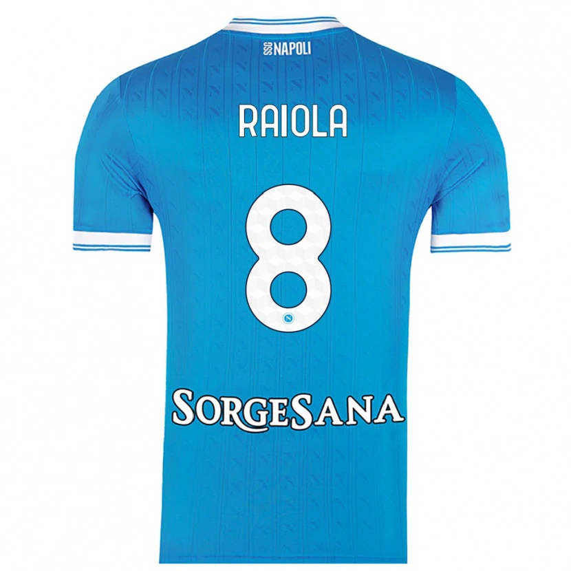 Danxen Dames Arturo Raiola #8 Hemelblauw Wit Thuisshirt Thuistenue 2025/26 T-Shirt