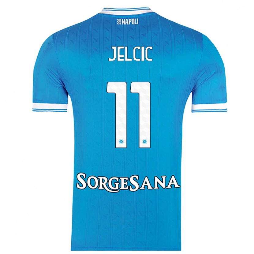 Danxen Dames Maja Jelčić #11 Hemelblauw Wit Thuisshirt Thuistenue 2025/26 T-Shirt