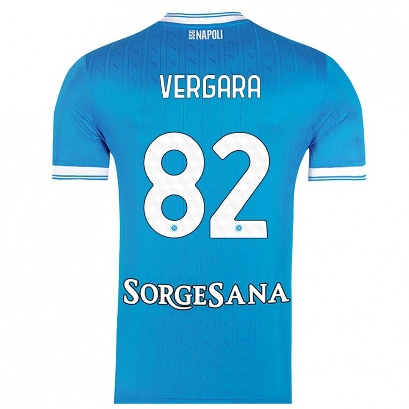 Danxen Dames Antonio Vergara #82 Hemelblauw Wit Thuisshirt Thuistenue 2025/26 T-Shirt