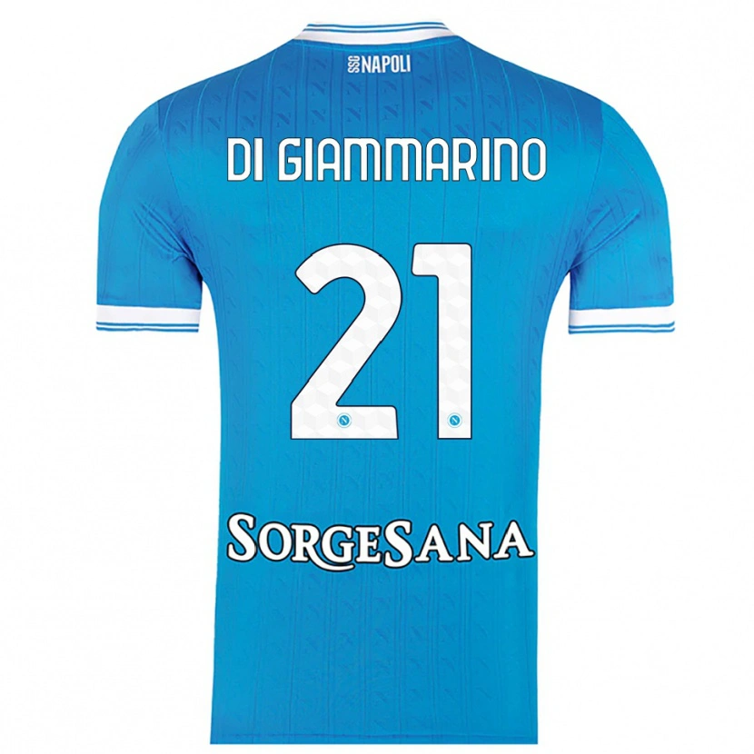 Danxen Dames Virginia Di Giammarino #21 Hemelblauw Wit Thuisshirt Thuistenue 2025/26 T-Shirt