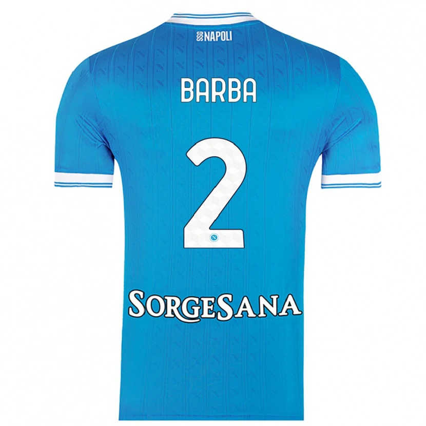 Danxen Dames Benedetto Barba #2 Hemelblauw Wit Thuisshirt Thuistenue 2025/26 T-Shirt