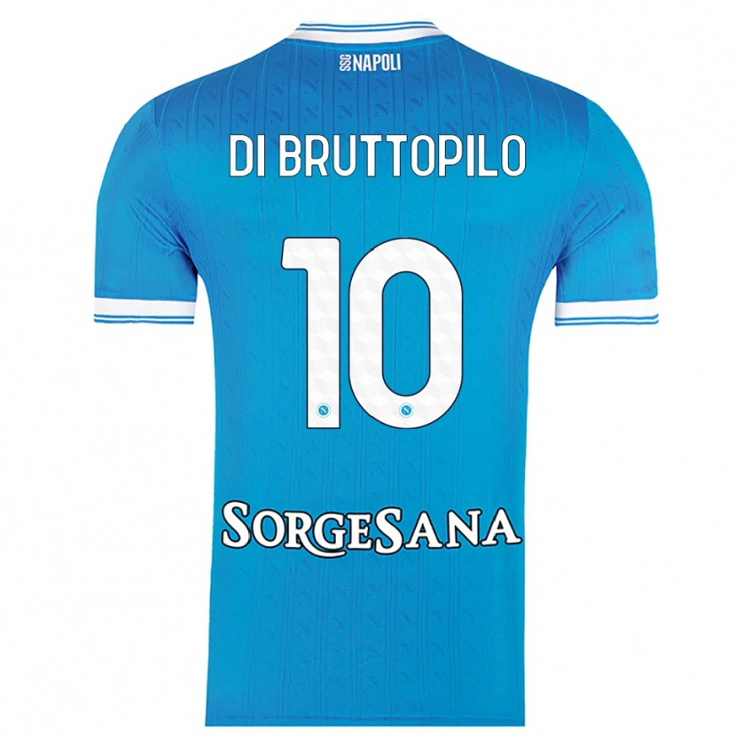 Danxen Dames Giuseppe Ambrosino Di Bruttopilo #10 Hemelblauw Wit Thuisshirt Thuistenue 2025/26 T-Shirt