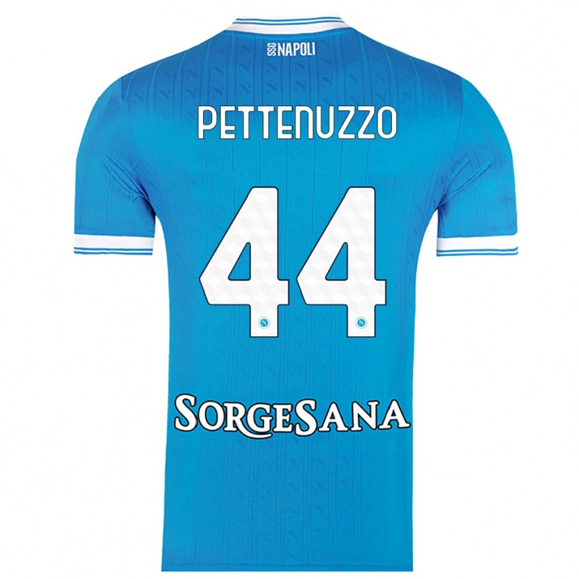 Danxen Dames Tecla Pettenuzzo #44 Hemelblauw Wit Thuisshirt Thuistenue 2025/26 T-Shirt