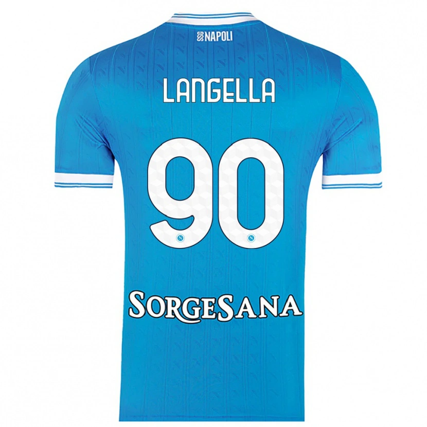 Danxen Dames Gabriella Langella #90 Hemelblauw Wit Thuisshirt Thuistenue 2025/26 T-Shirt