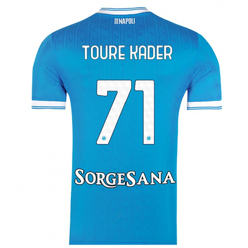 Danxen Dames Aziz Toure Kader #71 Hemelblauw Wit Thuisshirt Thuistenue 2025/26 T-Shirt