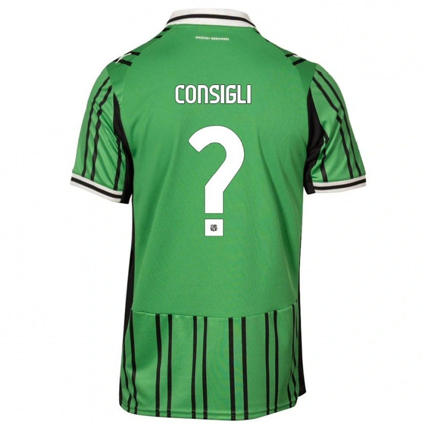 Danxen Dames Andrea Consigli #0 Groen Zwart Thuisshirt Thuistenue 2025/26 T-Shirt