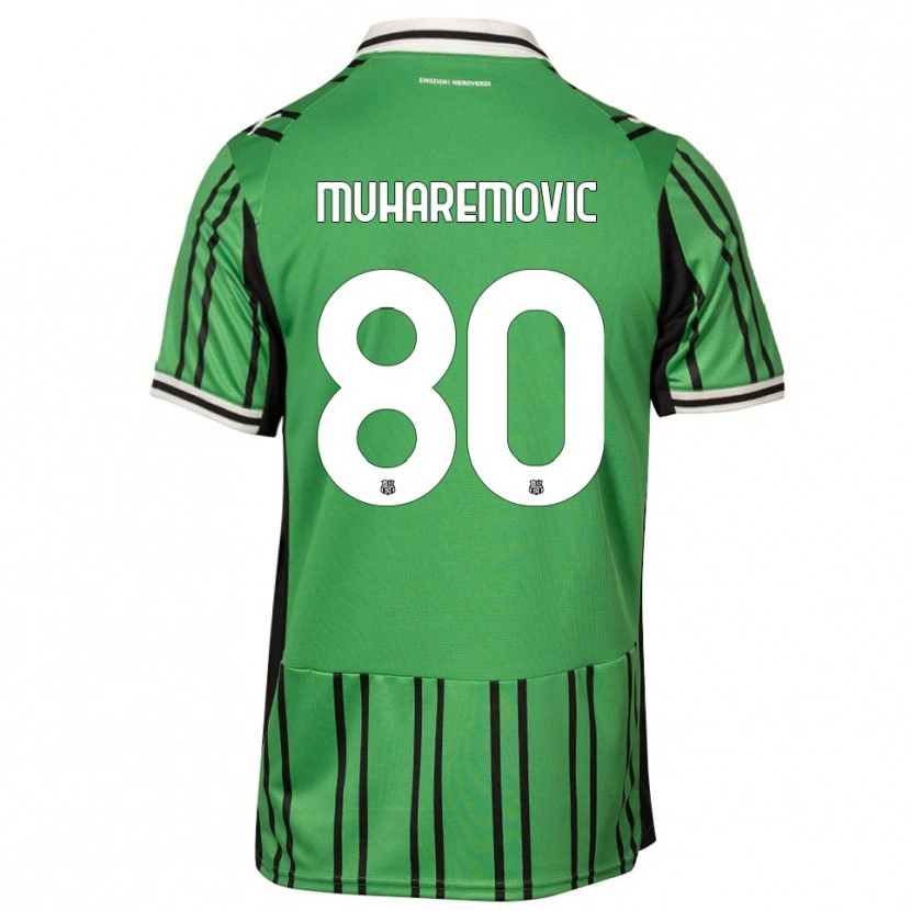 Danxen Dames Tarik Muharemović #80 Groen Zwart Thuisshirt Thuistenue 2025/26 T-Shirt