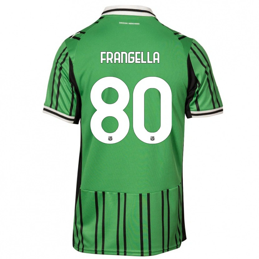 Danxen Dames Christian Frangella #80 Groen Zwart Thuisshirt Thuistenue 2025/26 T-Shirt
