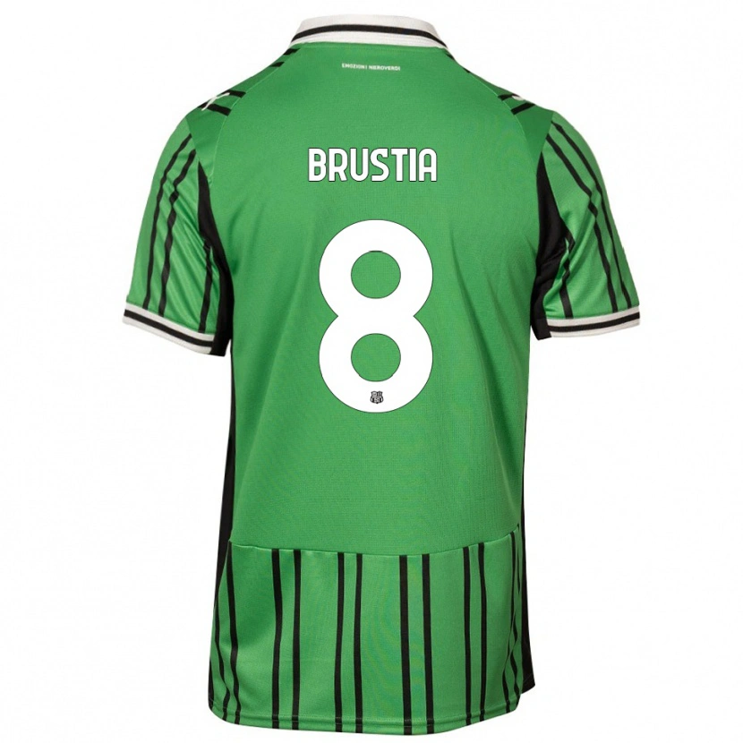 Danxen Dames Martina Brustia #8 Groen Zwart Thuisshirt Thuistenue 2025/26 T-Shirt