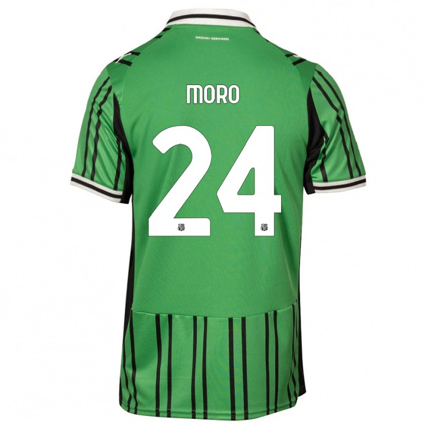 Danxen Dames Luca Moro #24 Groen Zwart Thuisshirt Thuistenue 2025/26 T-Shirt