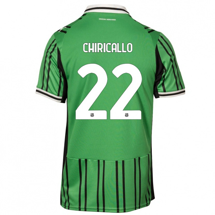 Danxen Dames Giovanni Chiricallo #22 Groen Zwart Thuisshirt Thuistenue 2025/26 T-Shirt