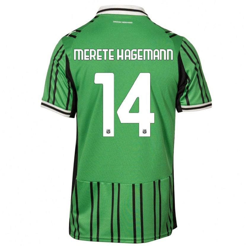 Danxen Dames Maja Merete Hagemann #14 Groen Zwart Thuisshirt Thuistenue 2025/26 T-Shirt