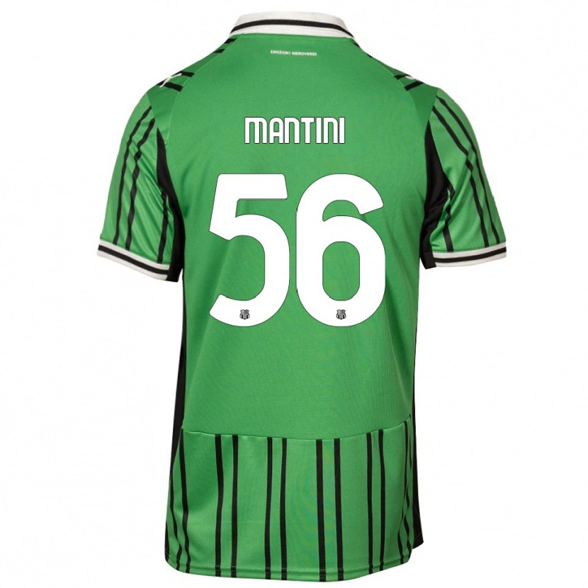 Danxen Dames Raffaele Mantini #56 Groen Zwart Thuisshirt Thuistenue 2025/26 T-Shirt