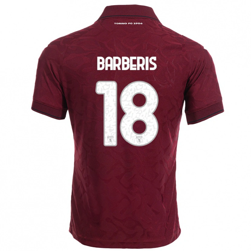 Danxen Dames Laura Barberis #18 Bourgondisch Wit Thuisshirt Thuistenue 2025/26 T-Shirt