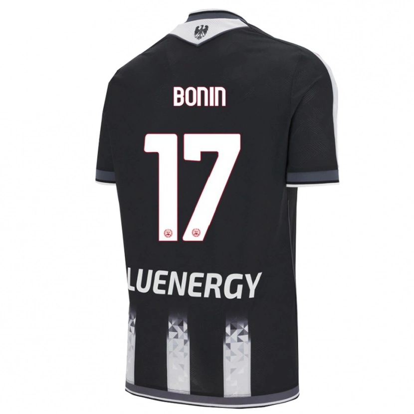 Danxen Dames Luca Bonin #17 Zwart Wit Thuisshirt Thuistenue 2025/26 T-Shirt