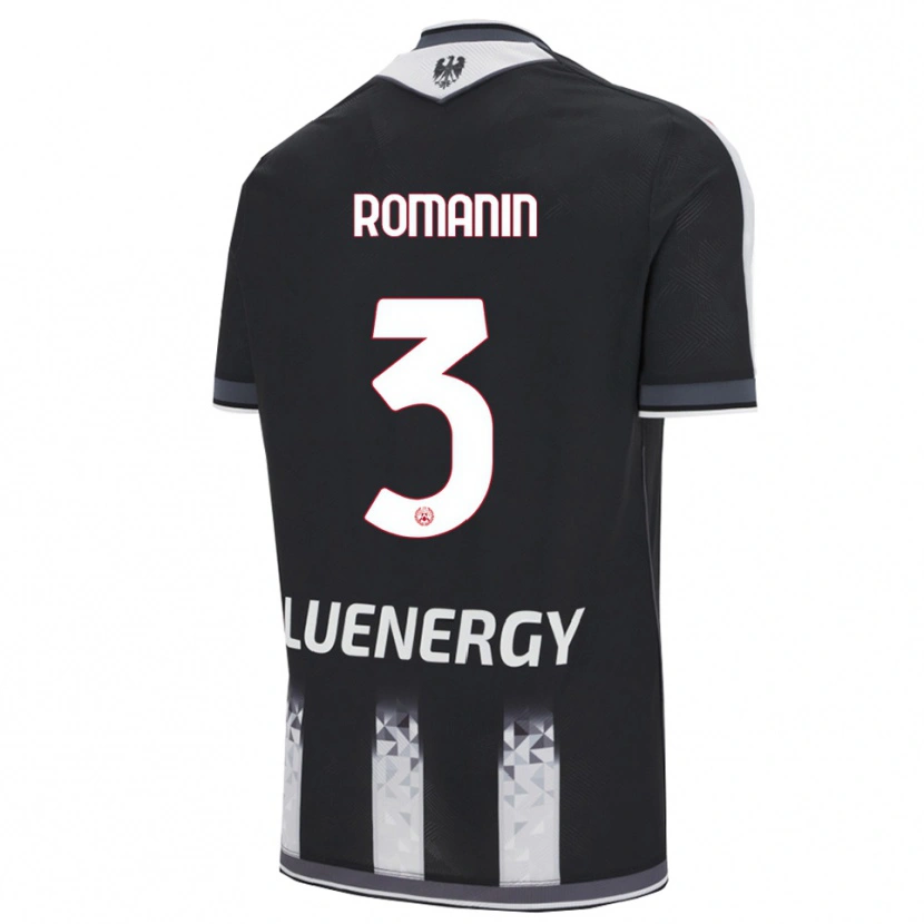 Danxen Dames Mattia Romanin #3 Zwart Wit Thuisshirt Thuistenue 2025/26 T-Shirt