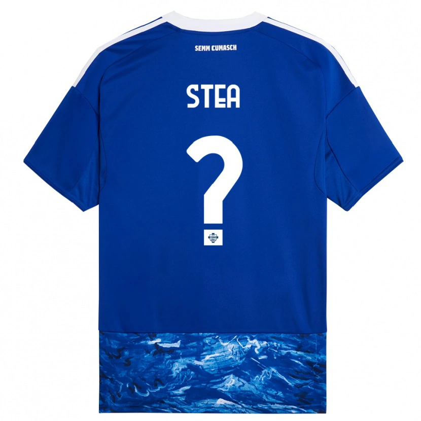 Danxen Dames Guglielmo Stea #0 Blauw Wit Thuisshirt Thuistenue 2025/26 T-Shirt