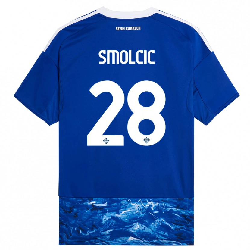 Danxen Dames Ivan Smolcic #28 Blauw Wit Thuisshirt Thuistenue 2025/26 T-Shirt