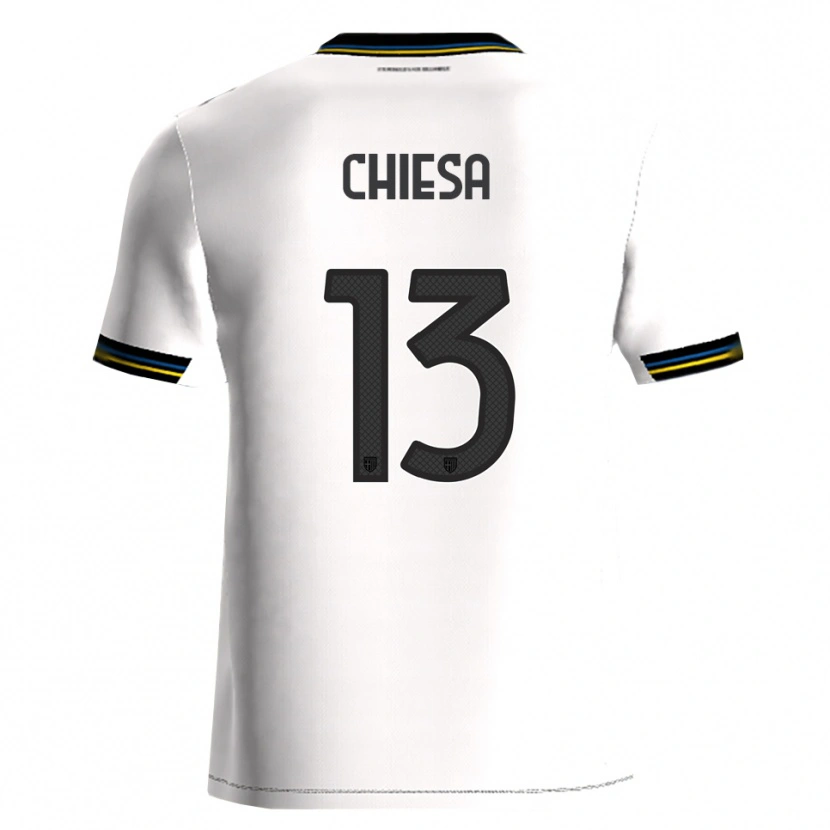Danxen Dames Riccardo Chiesa #13 Wit Zwart Thuisshirt Thuistenue 2025/26 T-Shirt