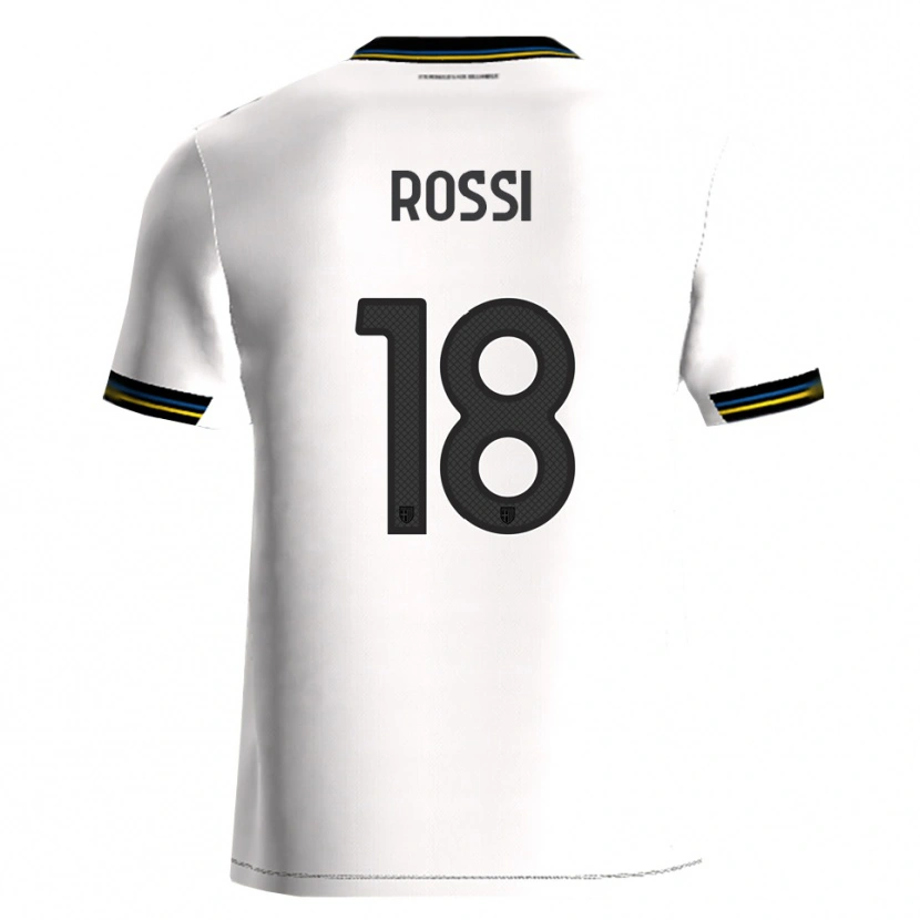 Danxen Dames Diego Rossi #18 Wit Zwart Thuisshirt Thuistenue 2025/26 T-Shirt