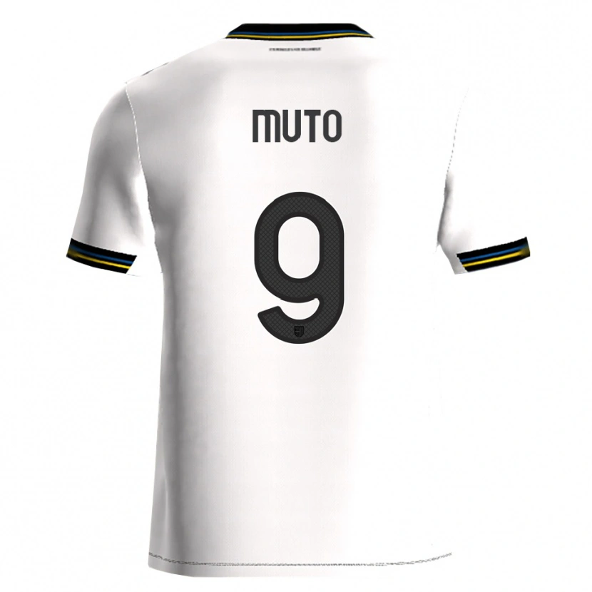 Danxen Dames Andrea Muto #9 Wit Zwart Thuisshirt Thuistenue 2025/26 T-Shirt