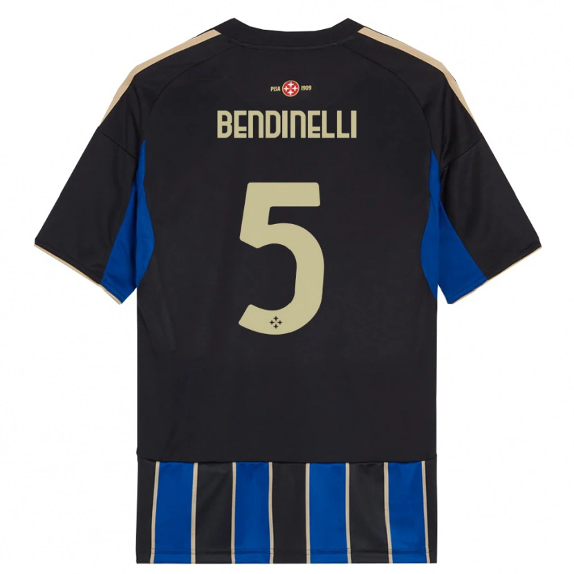 Danxen Dames Louis Bendinelli #5 Zwart Blauw Thuisshirt Thuistenue 2025/26 T-Shirt