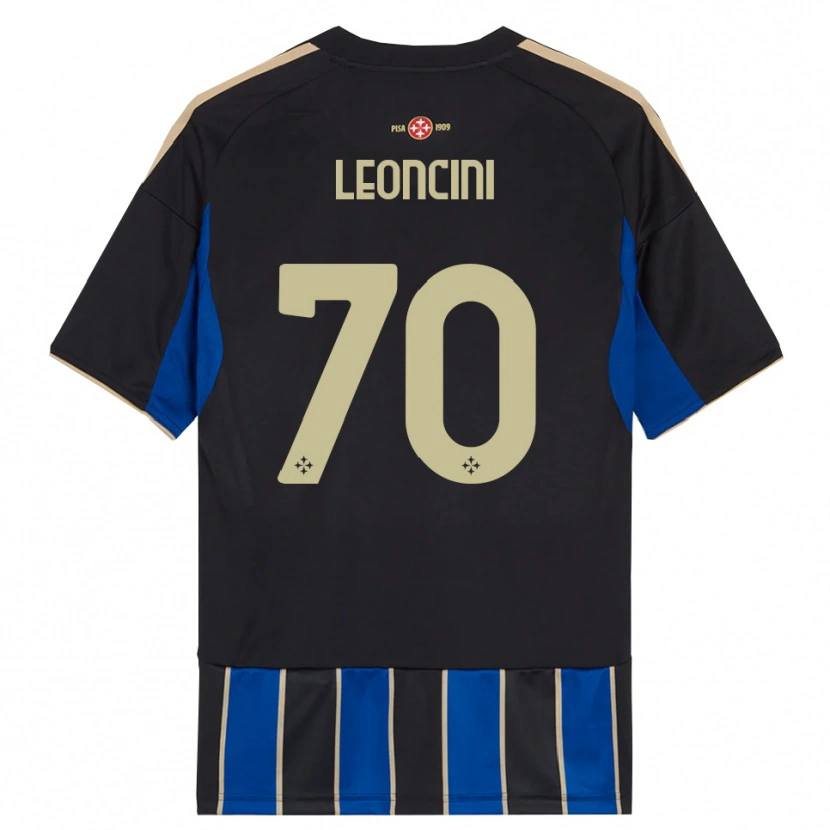 Danxen Dames Mattia Leoncini #70 Zwart Blauw Thuisshirt Thuistenue 2025/26 T-Shirt