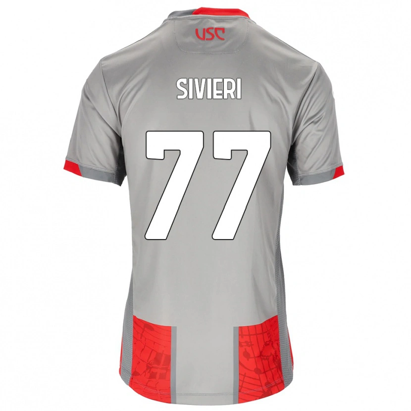 Danxen Dames Lorenzo Sivieri #77 Rood Grijs Thuisshirt Thuistenue 2025/26 T-Shirt