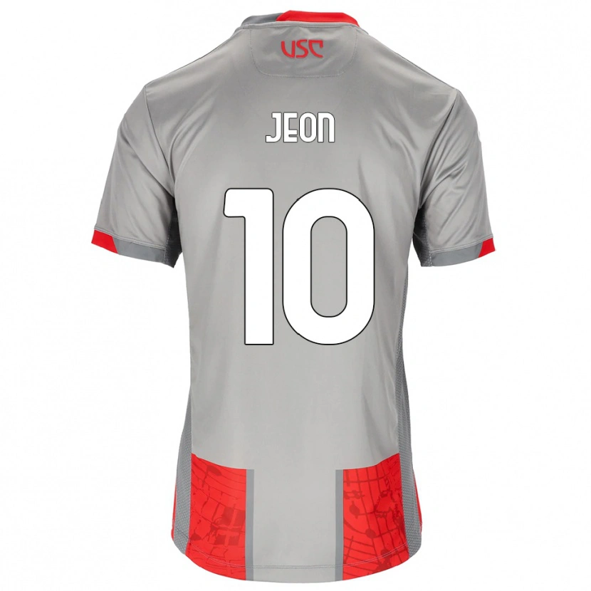 Danxen Dames Joseph Jeon #10 Rood Grijs Thuisshirt Thuistenue 2025/26 T-Shirt