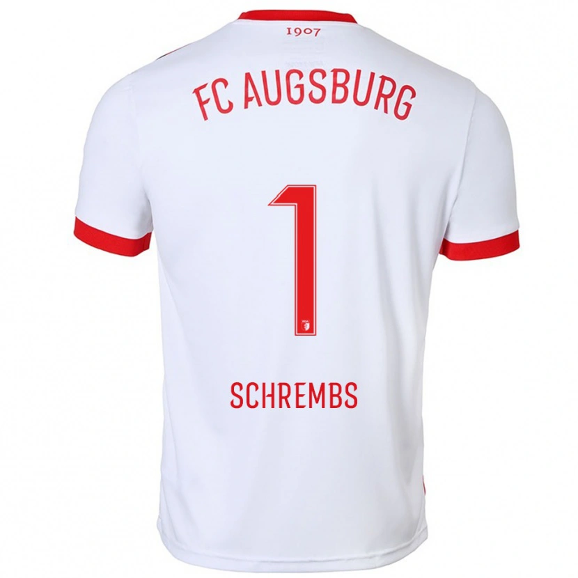 Danxen Dames Luis Schrembs #1 Wit Rood Thuisshirt Thuistenue 2025/26 T-Shirt