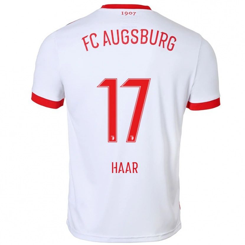Danxen Dames David Haar #17 Wit Rood Thuisshirt Thuistenue 2025/26 T-Shirt
