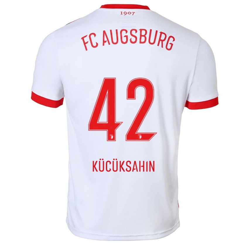 Danxen Dames Mahmut Kücüksahin #42 Wit Rood Thuisshirt Thuistenue 2025/26 T-Shirt