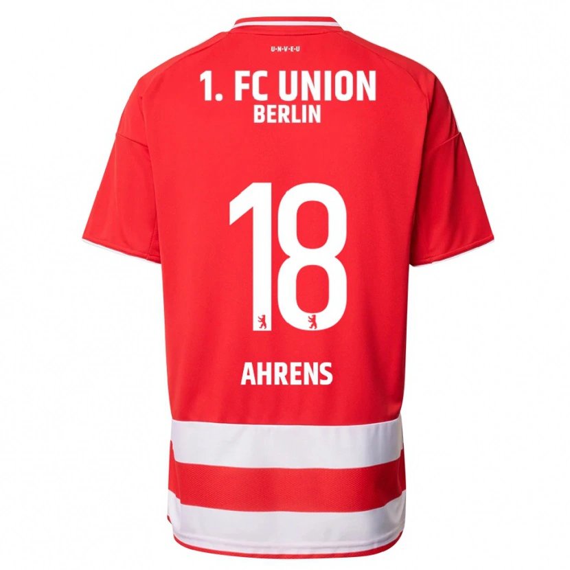 Danxen Dames Nunio Ahrens #18 Rood Wit Thuisshirt Thuistenue 2025/26 T-Shirt