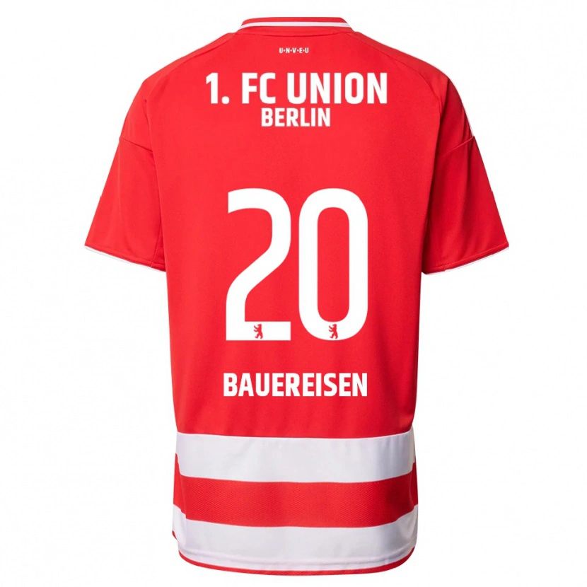 Danxen Dames Nele Bauereisen #20 Rood Wit Thuisshirt Thuistenue 2025/26 T-Shirt