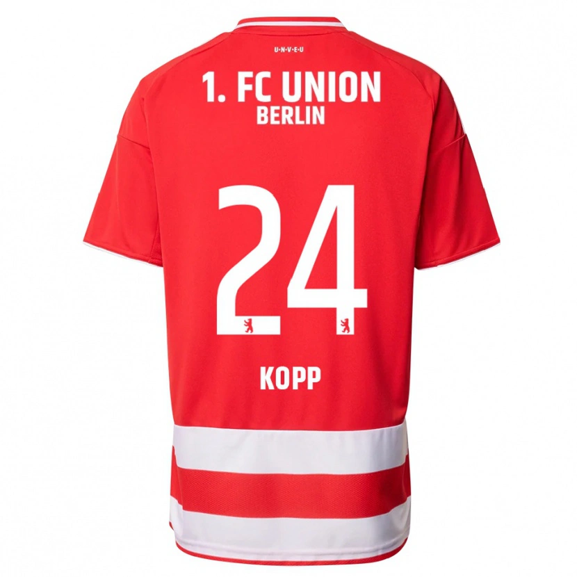 Danxen Dames Marvin Kopp #24 Rood Wit Thuisshirt Thuistenue 2025/26 T-Shirt