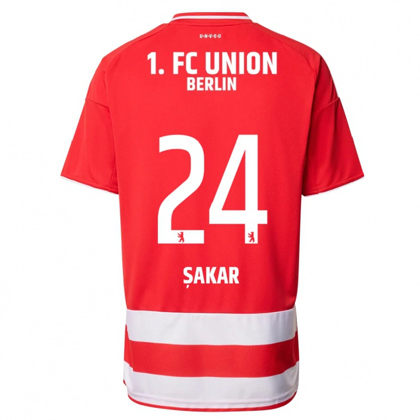 Danxen Dames Fatma Şakar #24 Rood Wit Thuisshirt Thuistenue 2025/26 T-Shirt