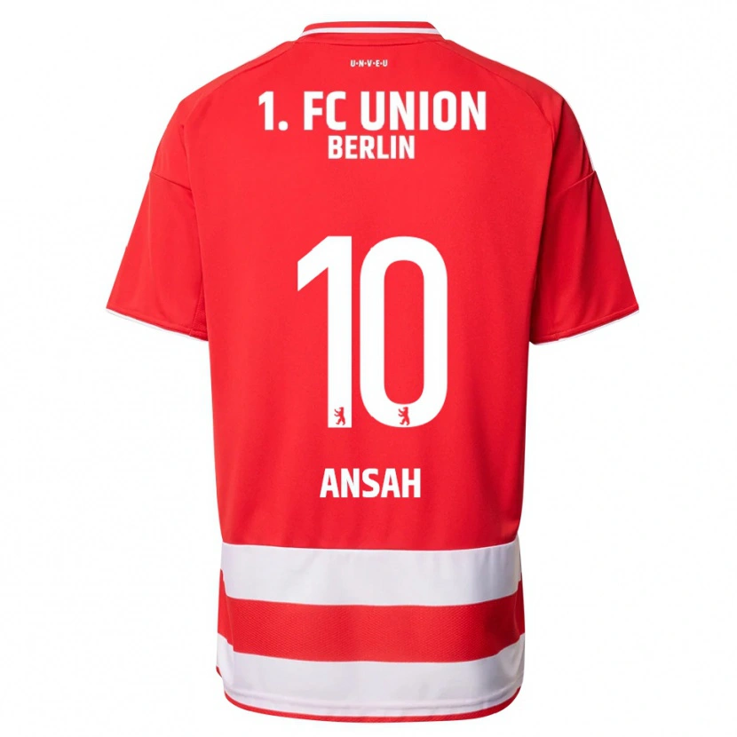 Danxen Dames Ilyas Ansah #10 Rood Wit Thuisshirt Thuistenue 2025/26 T-Shirt