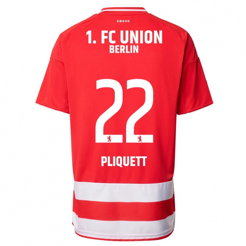 Danxen Dames Bruno Pliquett #22 Rood Wit Thuisshirt Thuistenue 2025/26 T-Shirt