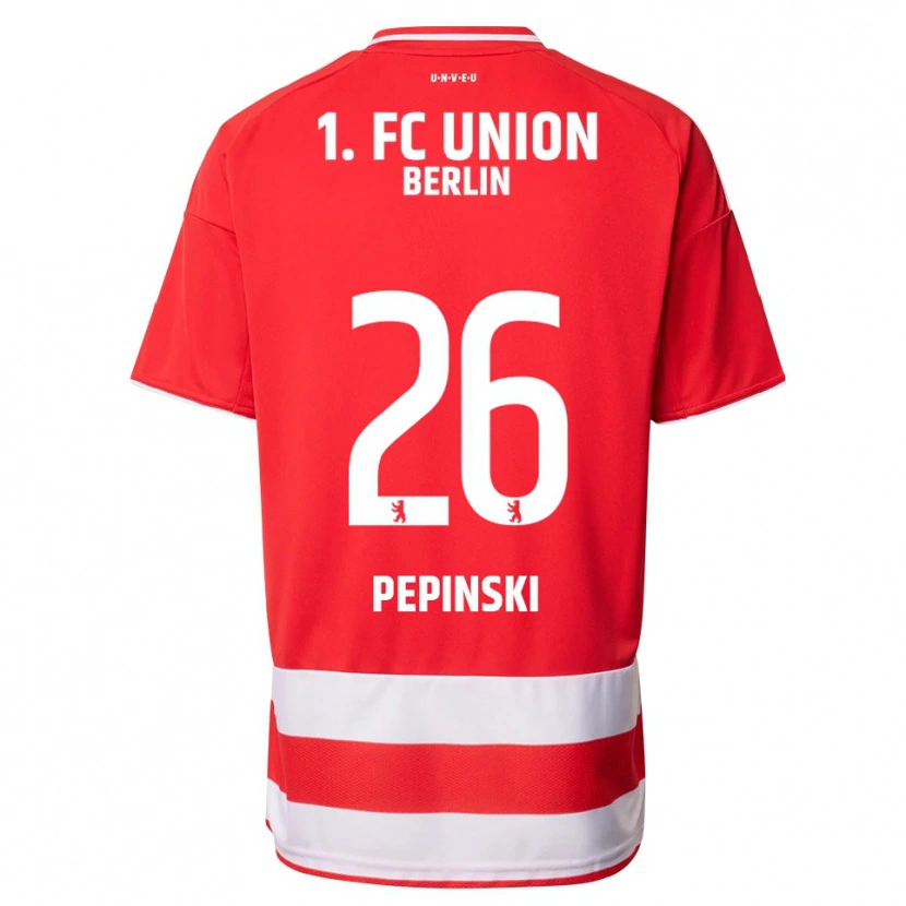 Danxen Dames Louis Pepinski #26 Rood Wit Thuisshirt Thuistenue 2025/26 T-Shirt